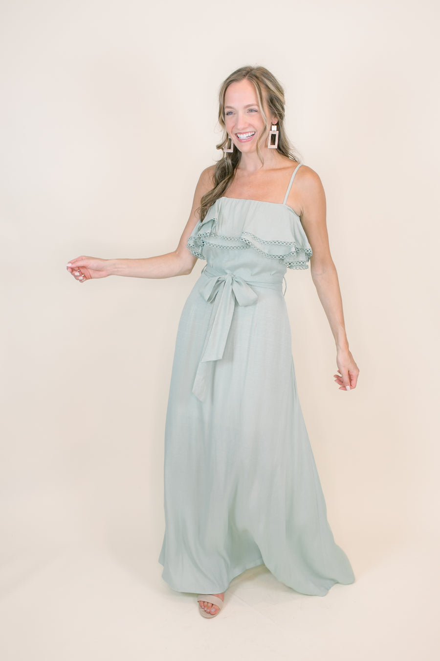 Meadows Maxi Dress Sage Love, Odette Meadows Maxi Dress Sage Love, Odette