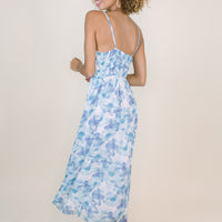Monet Blue Watercolor Dress