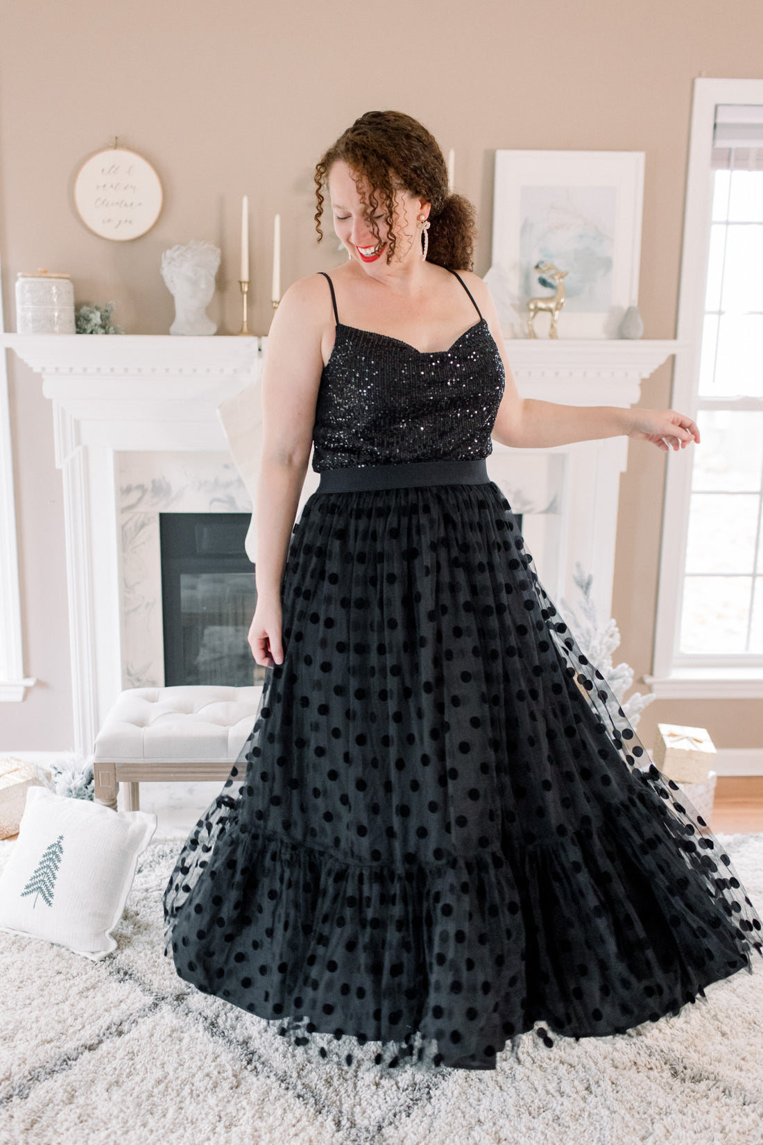 Reagan Tulle Polka Dot Skirt