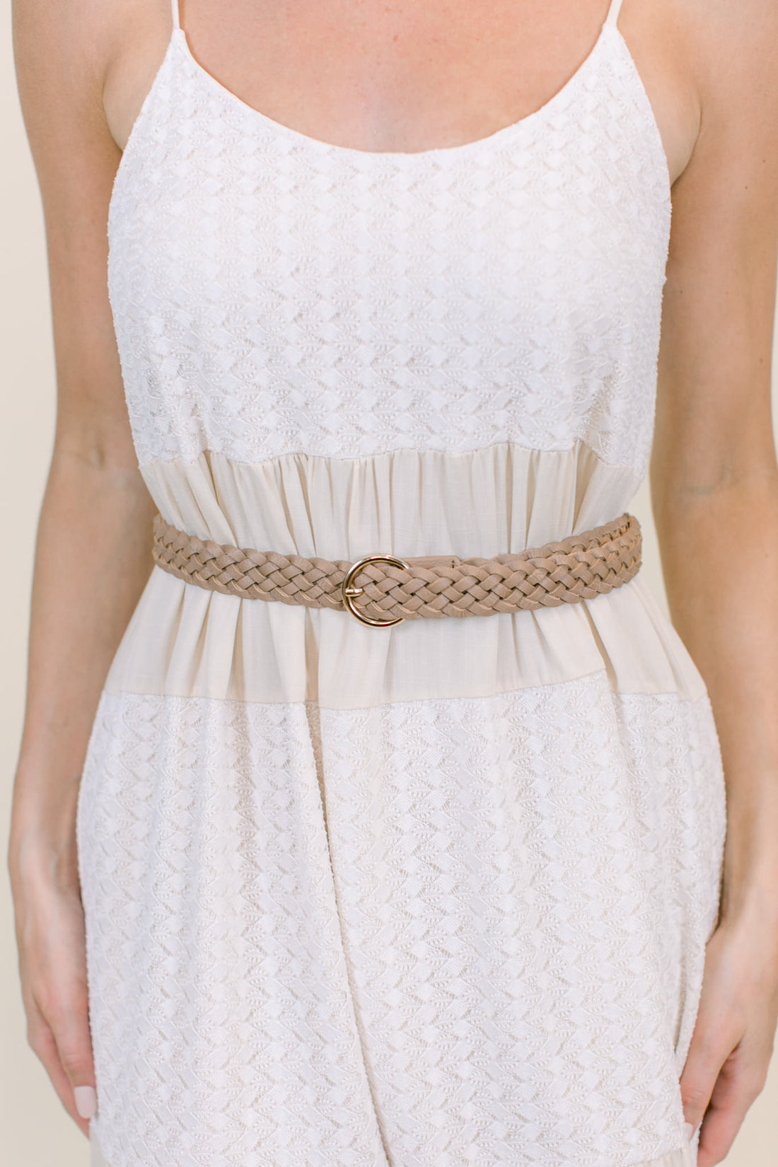 Taupe Woven Belt