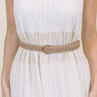 Taupe Woven Belt